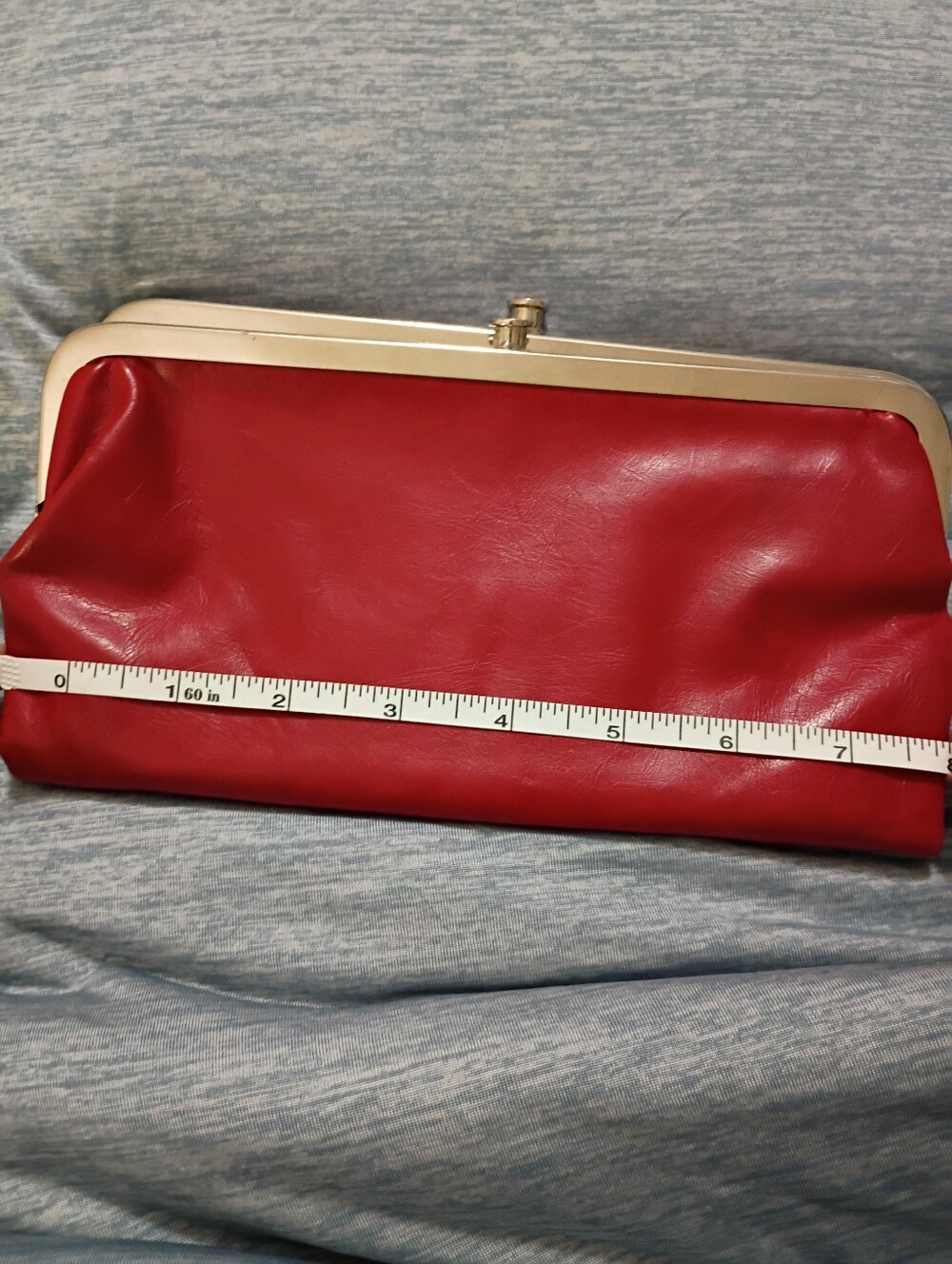 Classic Women's Kiss-Lock Clutch - Red - Picture 7 of 10